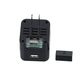 1080PフルHD Wi-Fi機能小型カメラ 録画/録音 スマホ充電器カメラ 充電アダプター型