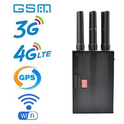 6本アンテナを持つwifi/3G/4G/GPS電波妨害装置ジャミング対策